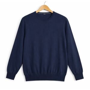 Faherty Sweater Mens XXL Navy Blue Reserve Crewneck Cotton Blend Pullover